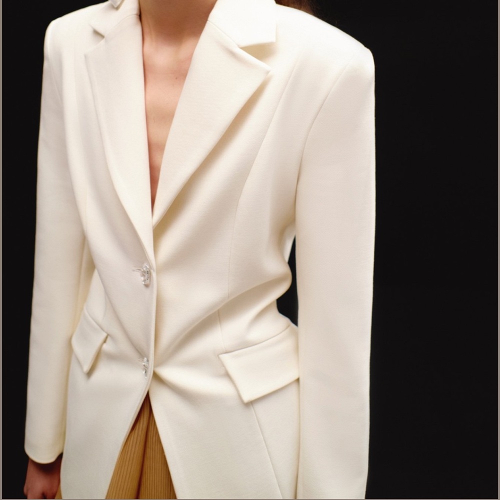 NWT SELEZZA LONDON Freya single-breasted jacket